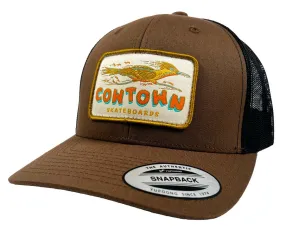 Cowtown Roadrunner Trucker Hat (Brown/Black)