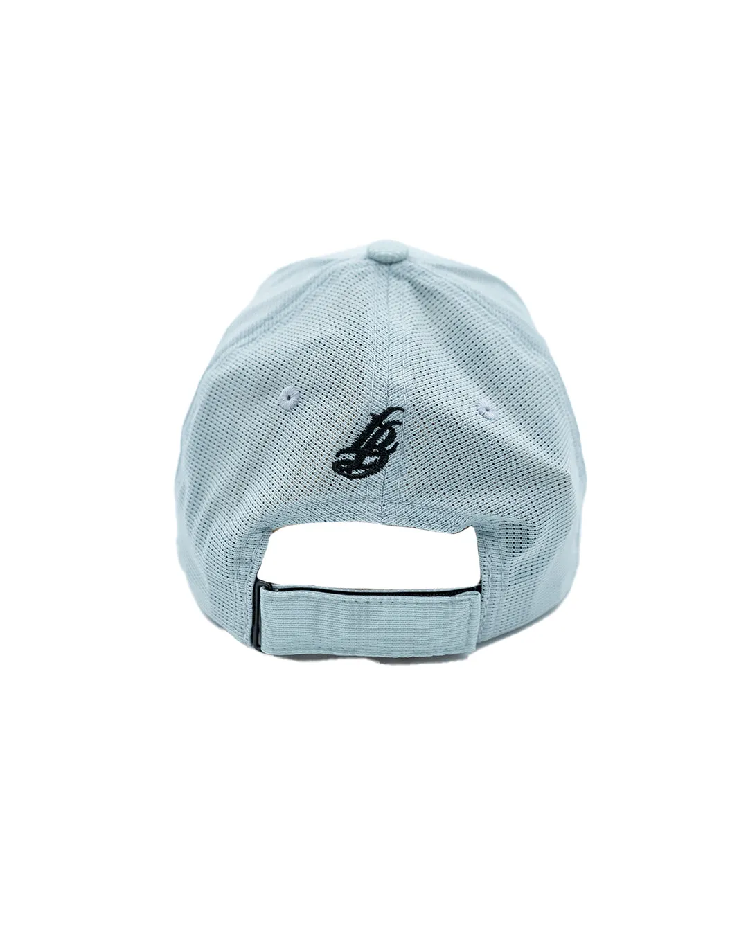 Cursive LB Grey Performance Golf Hat w/Mesh Back