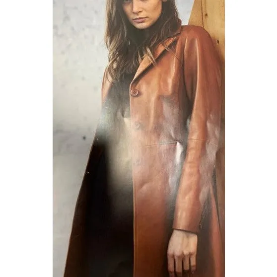 Daria Women's Tailored Leather Coat