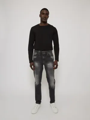 Dark Grey Slim Fit Jeans | Men | George at ASDA