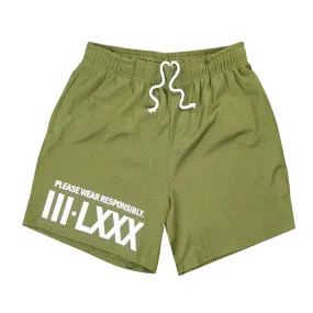 Demolish Mesh Shorts (Olive) /D15