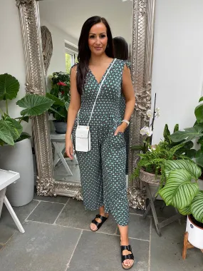 Diamond Print Jumpsuit Sophia