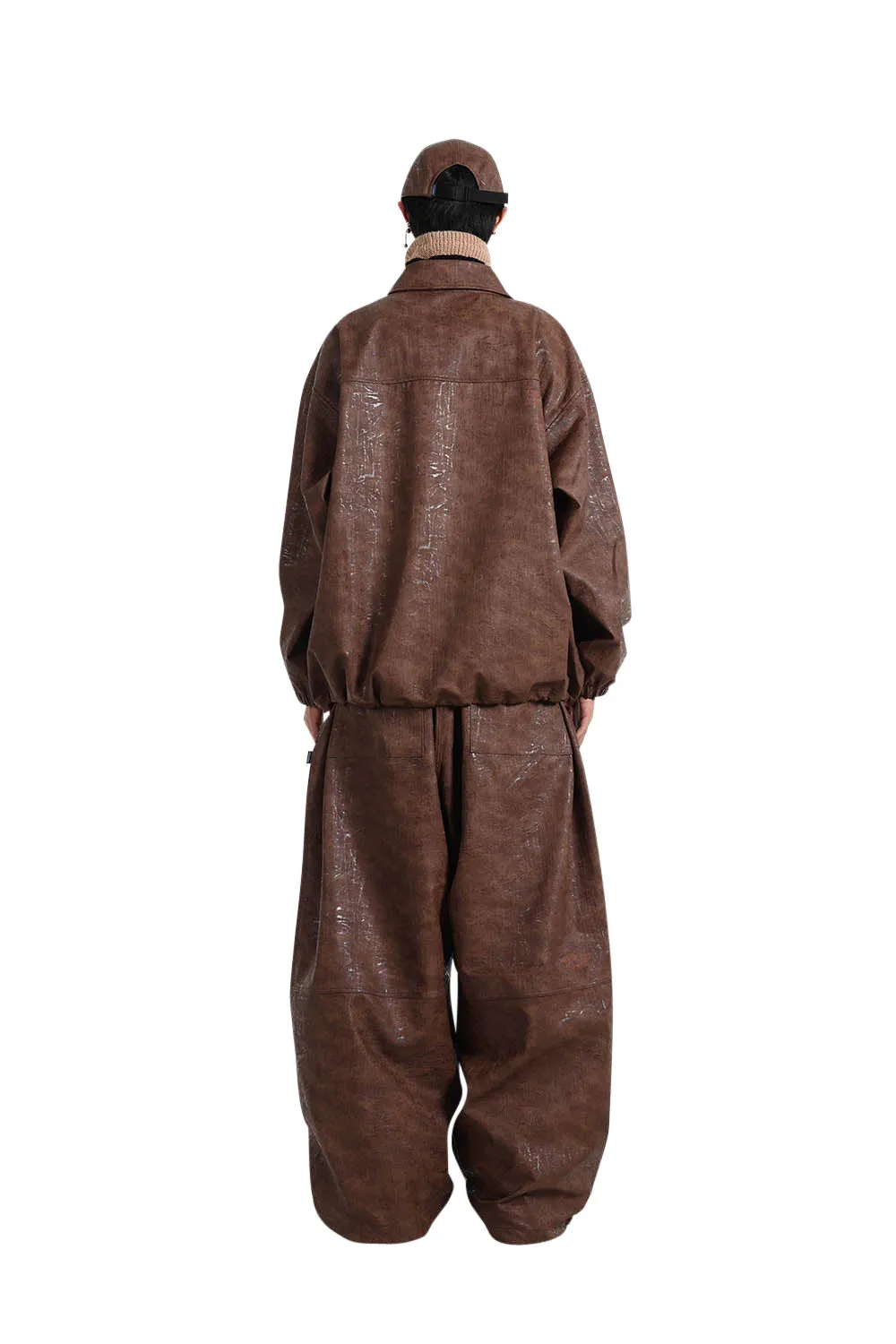 DS x BSRBT Leather Snow Pant Brown