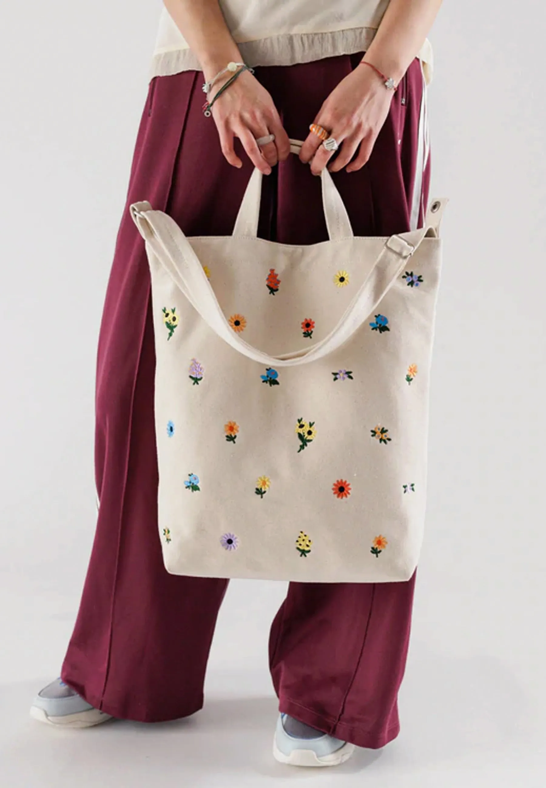 Duck Bag - Embroidered Ditsy Floral