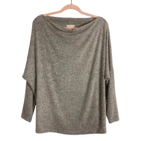 Ee:some Gray Space Dye Off the Shoulder Super Soft Lightweight Sweater- Size S