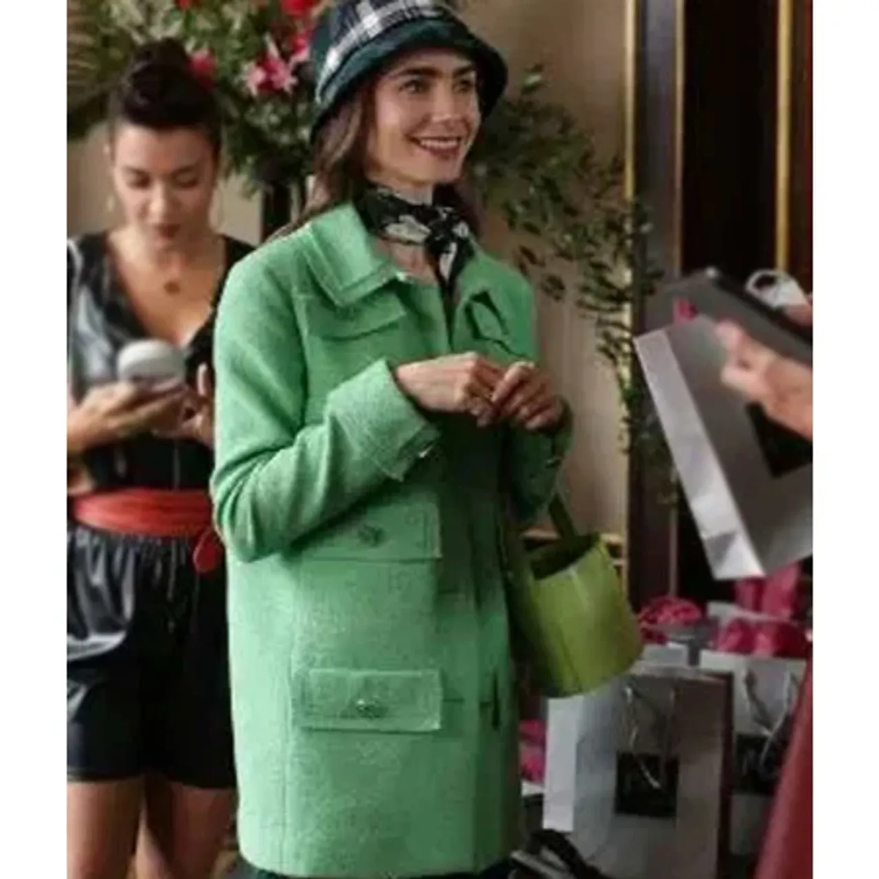 Emily in Paris Emily Cooper Green Coat