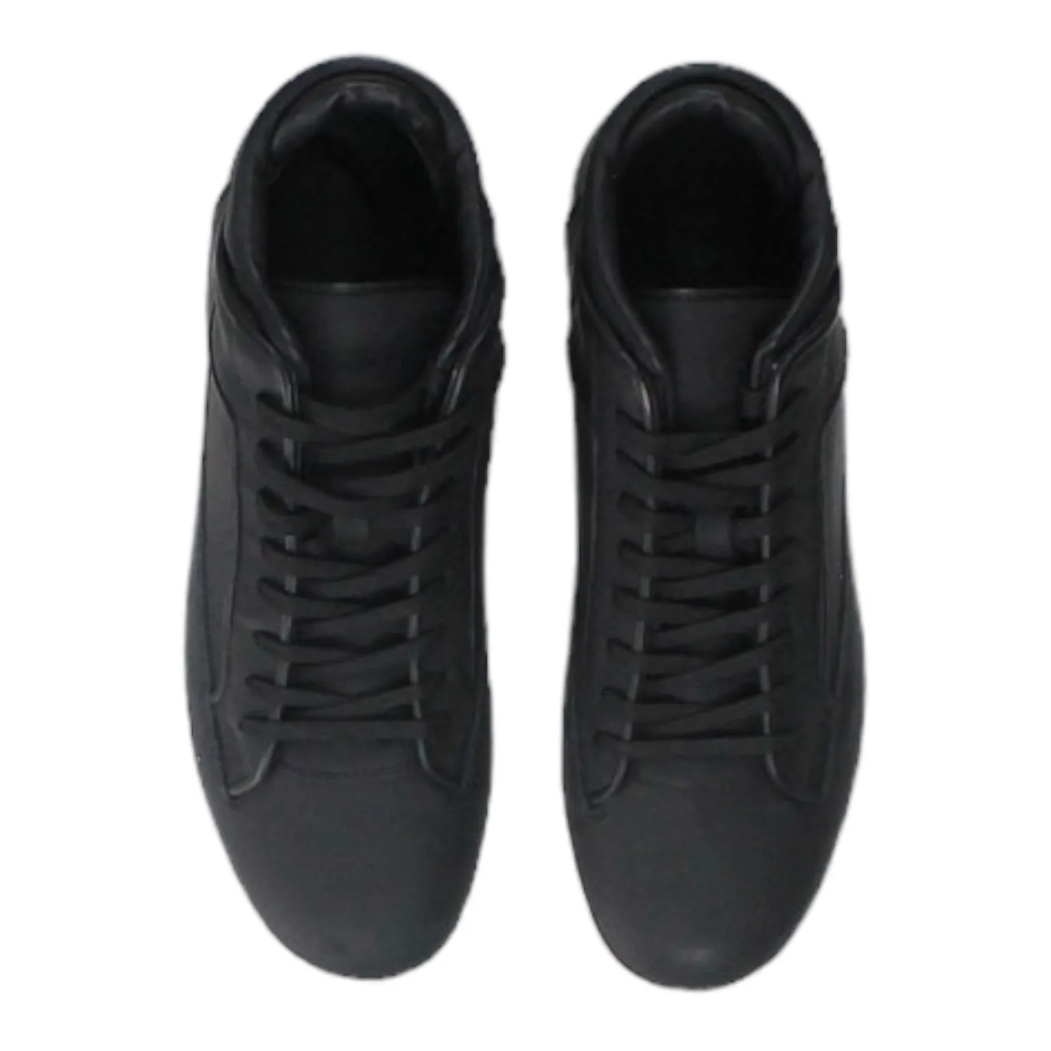 E.T.Q. Black Mid Top 2 Sneaker