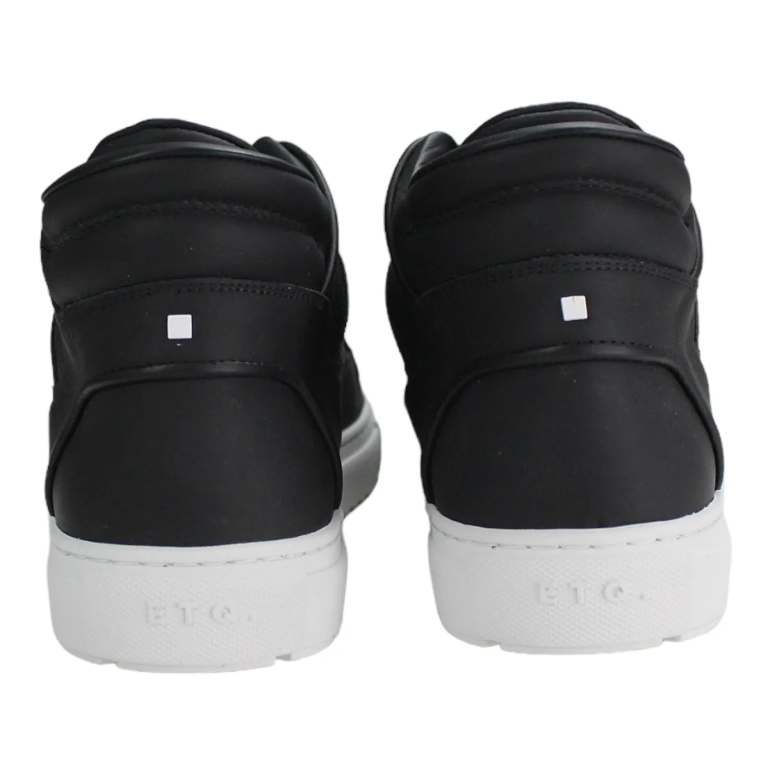 E.T.Q. Black Mid Top 2 Sneaker