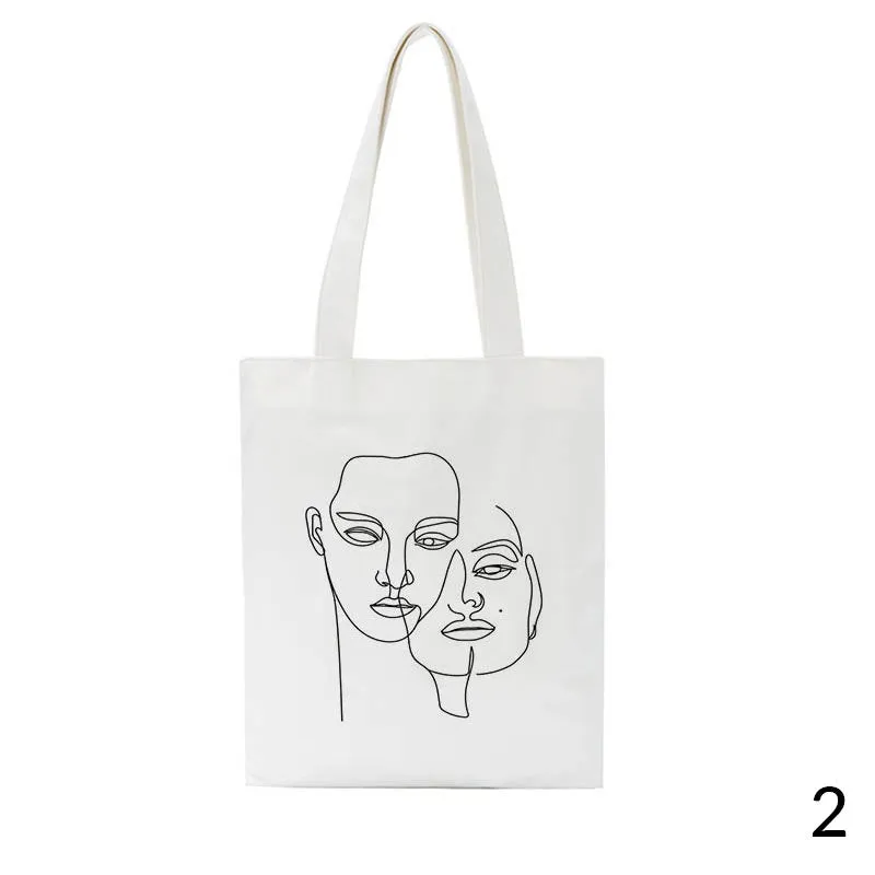 Face Outline Shoulder Bag