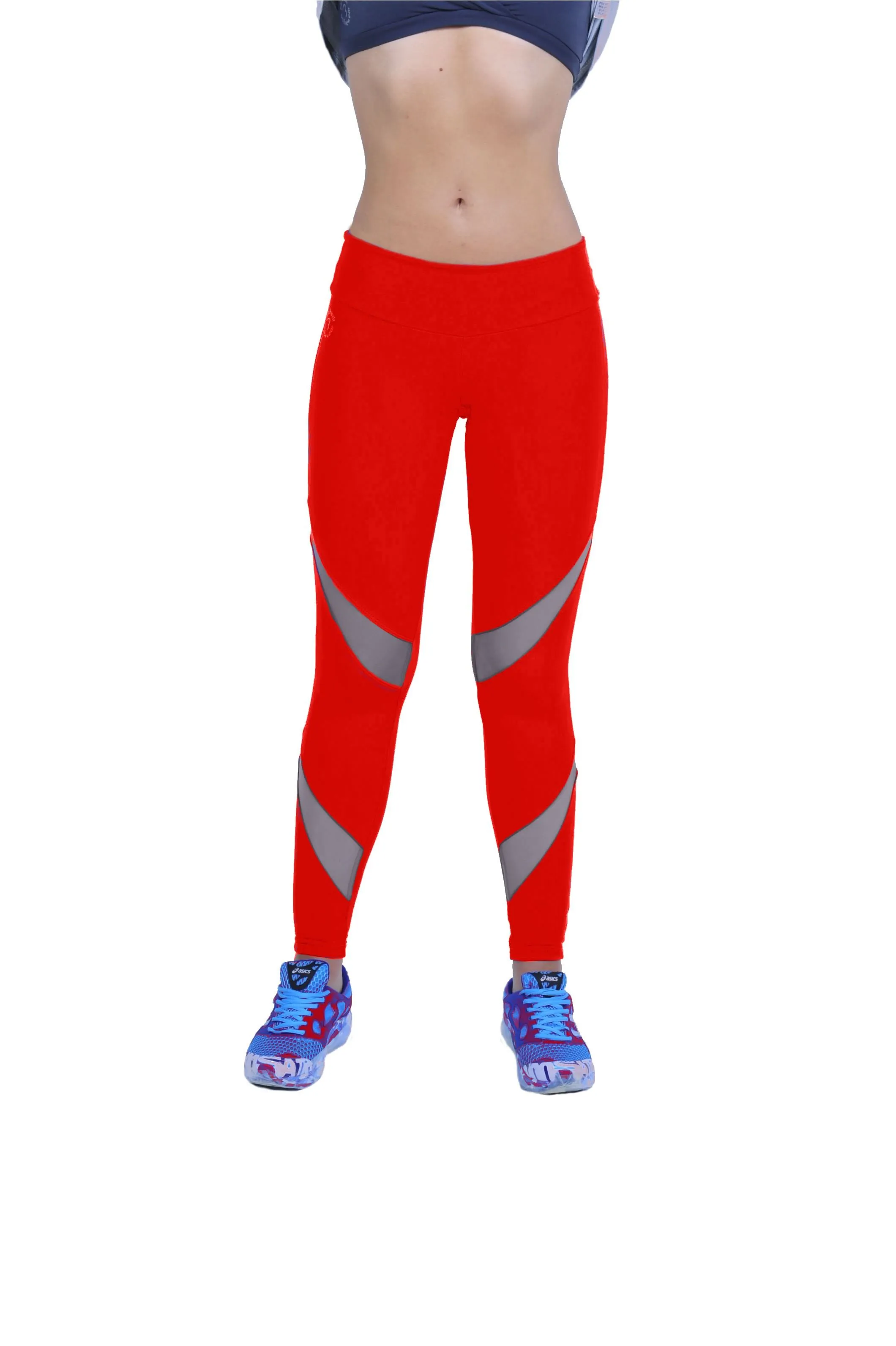 Final Sale! Bia Brazil Activewear Red Mesh Legging LE5006