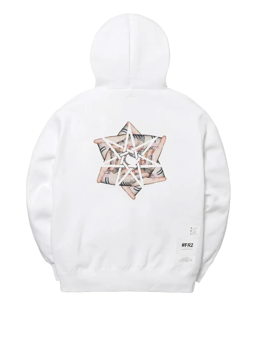 #FR2 Fxxking Rabbits x Nishimoto Is The Mouth Hoody - White