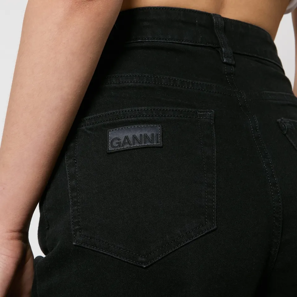 Ganni Andi Stretch-Denim Straight-Leg Jeans - 27W/32L, | Coggles