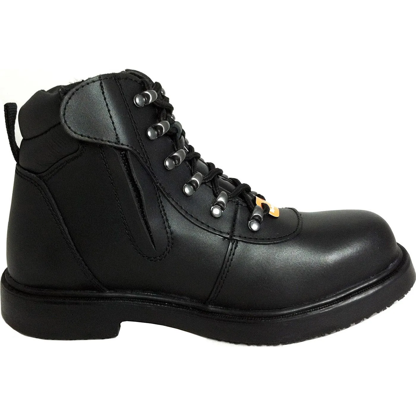 Genuine Grip Slip-Resistant Steel Toe Zipper Boot