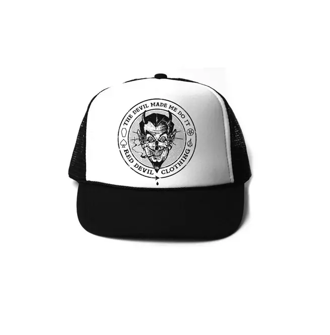 Gothic Men's Trucker Hat - Black & White