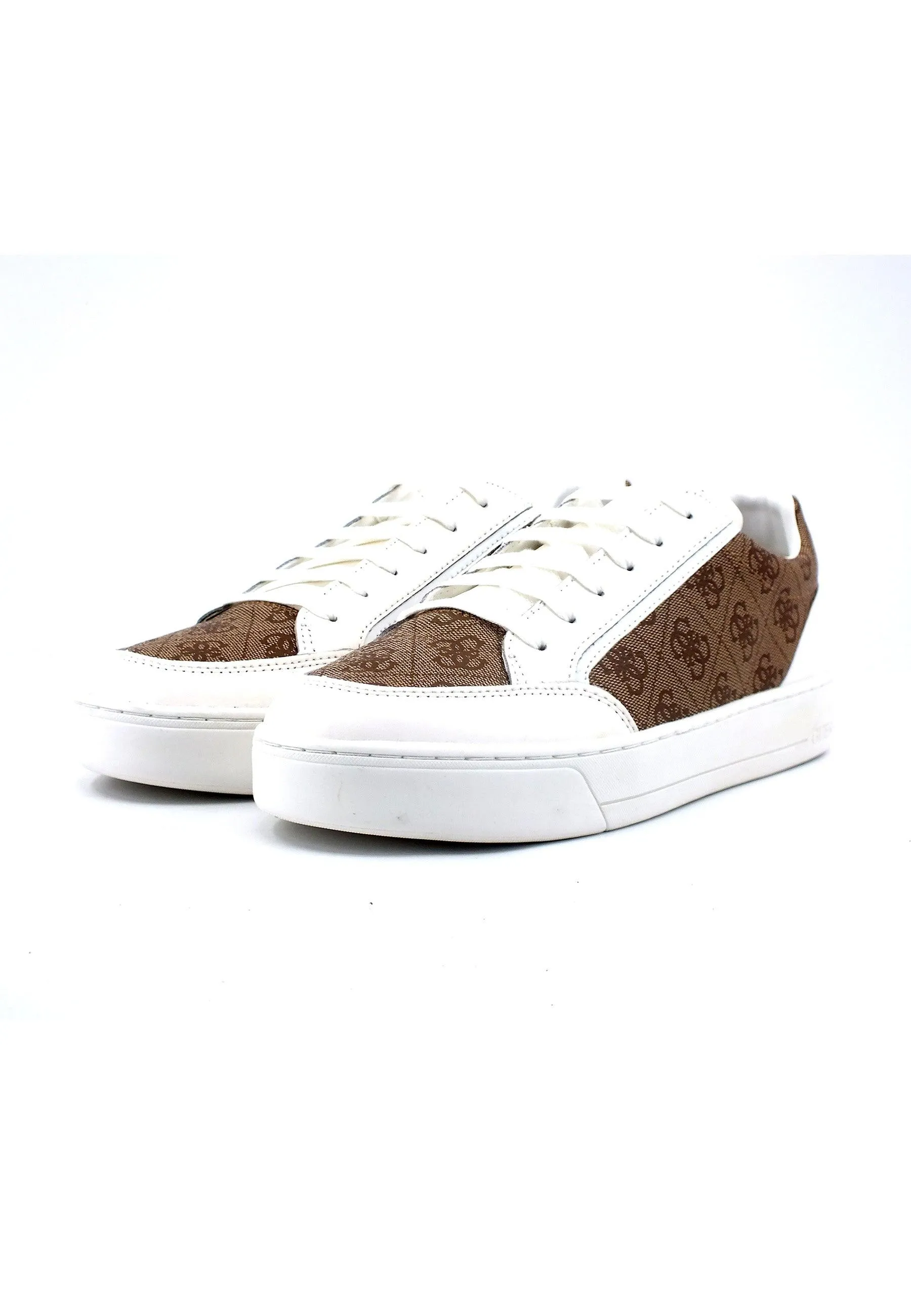 GUESS Sneaker Uomo Bicolor White Beige FM7UIIELE12