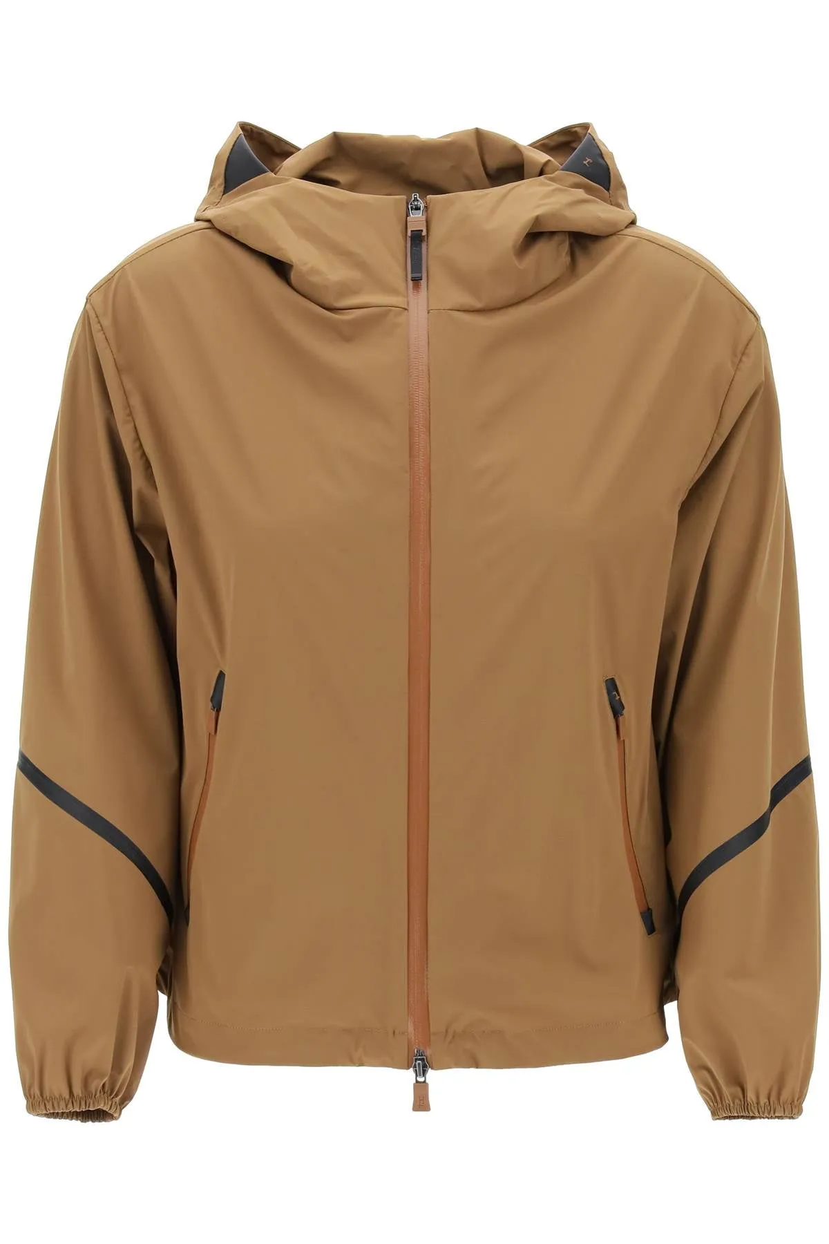 HERNO Lightweight Women's Matte Jacket - Short Hooded Water-Repellent Outerwear for SS24