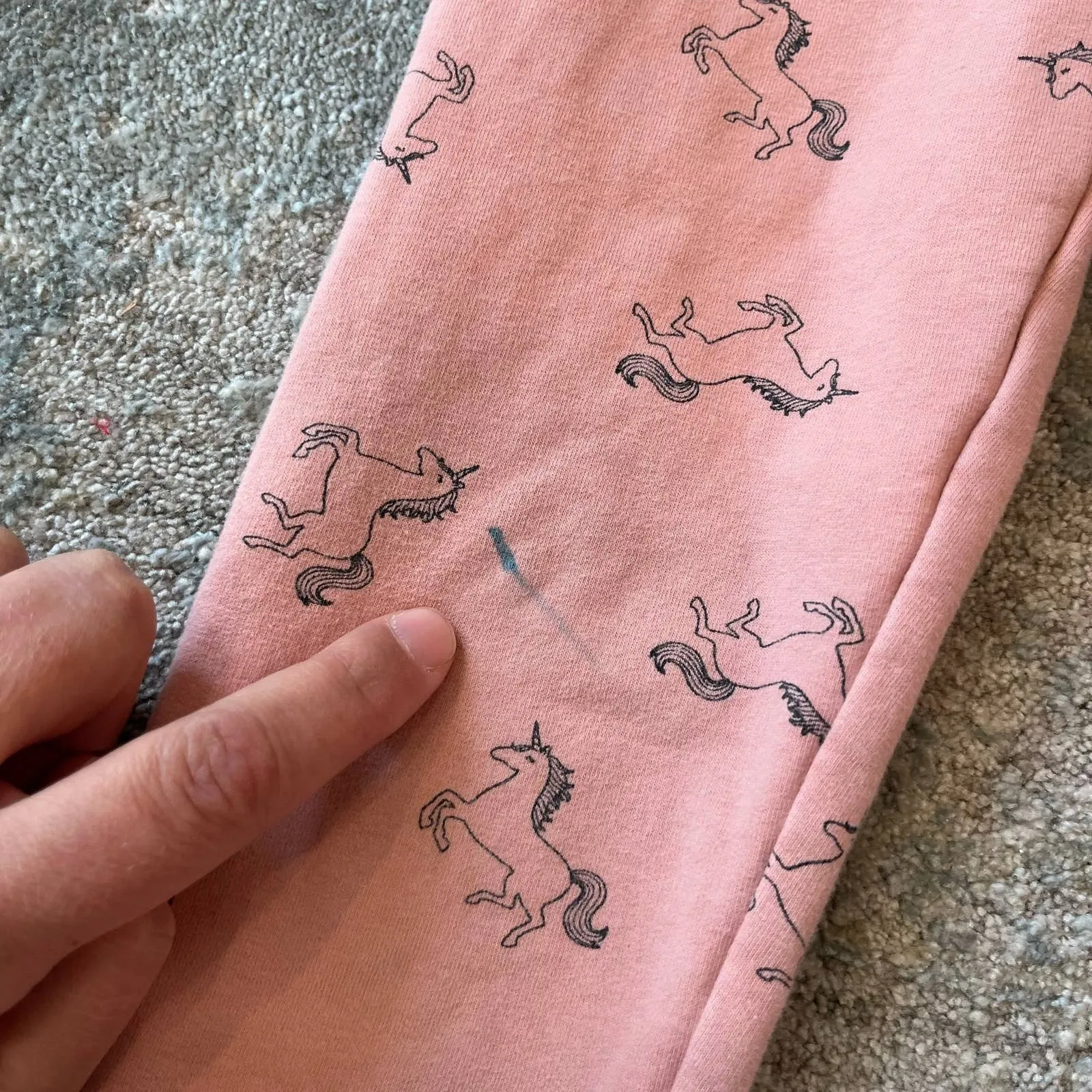 H&M Extra Soft Pink Unicorn Leggings 6