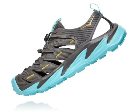 Hoka Womens Hopara All-Terrain Sandal- Dark Gull Grey/ Antigua Sand