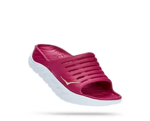 Hoka Womens Ora Recovery Slide Sandal- Festival Fuchsia/Butterfly