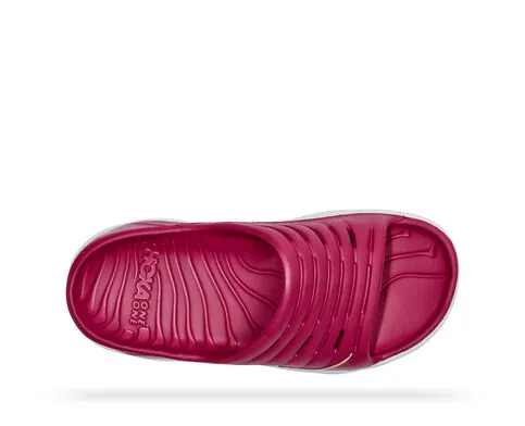 Hoka Womens Ora Recovery Slide Sandal- Festival Fuchsia/Butterfly