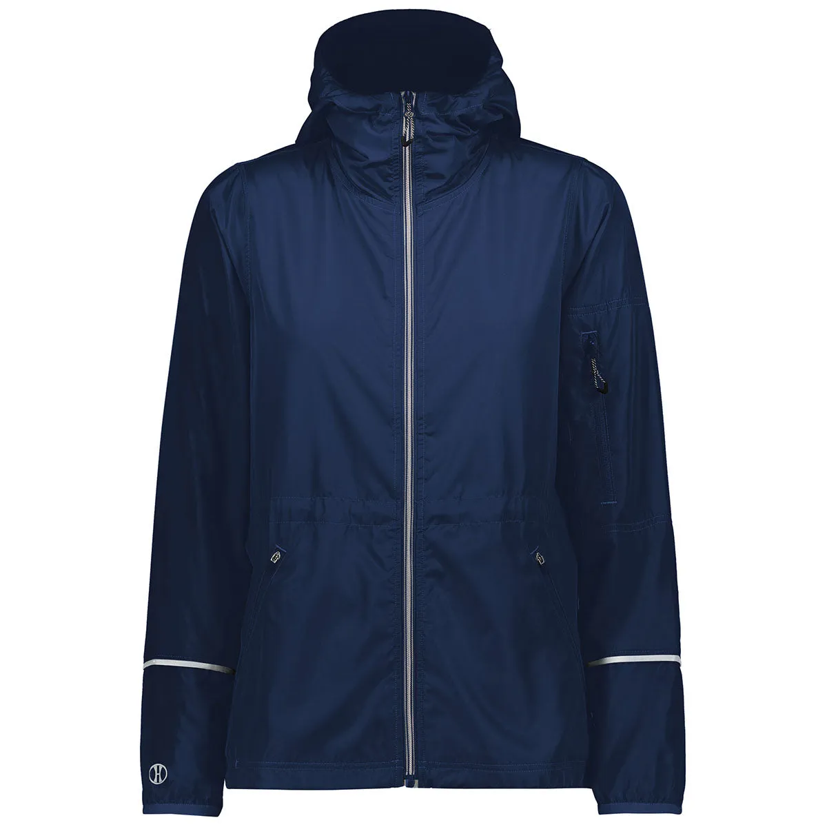 Holloway Women's Navy Packable Full Zip Jacket