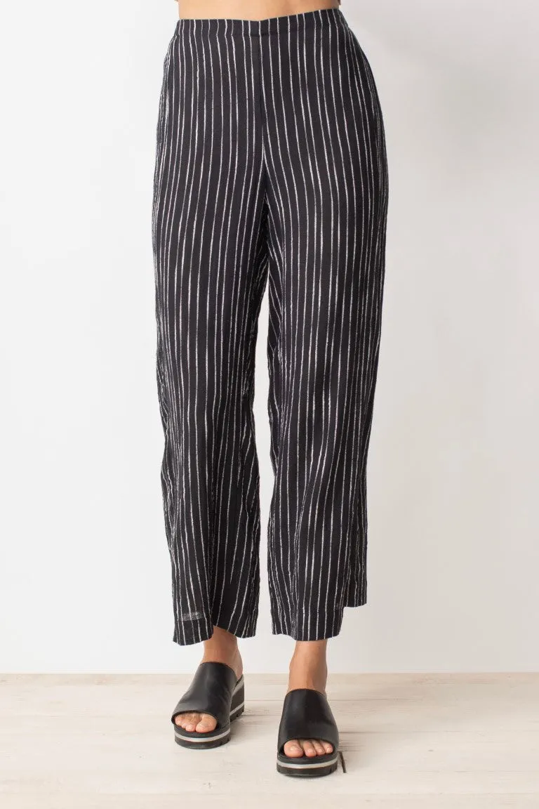 Horizontal Stripe Ankle Pant