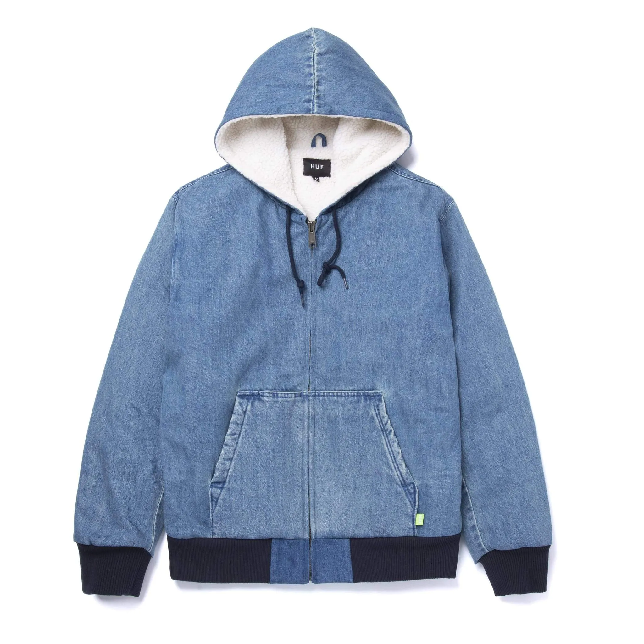 HUF COLTON HOODED ZIP JACKET // INDIGO