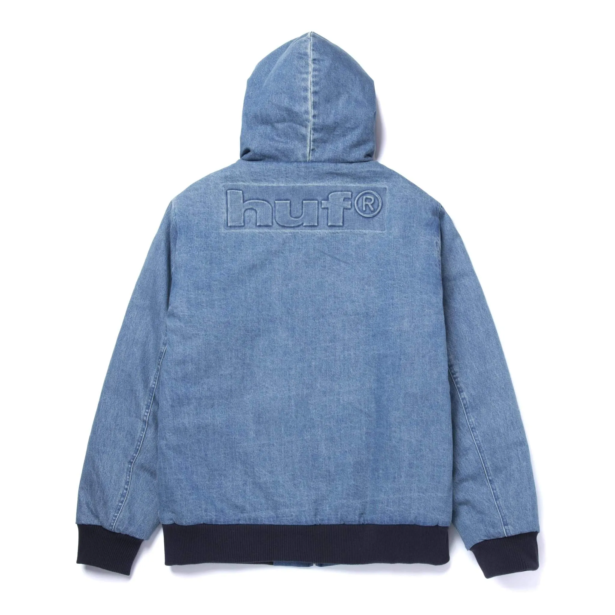 HUF COLTON HOODED ZIP JACKET // INDIGO