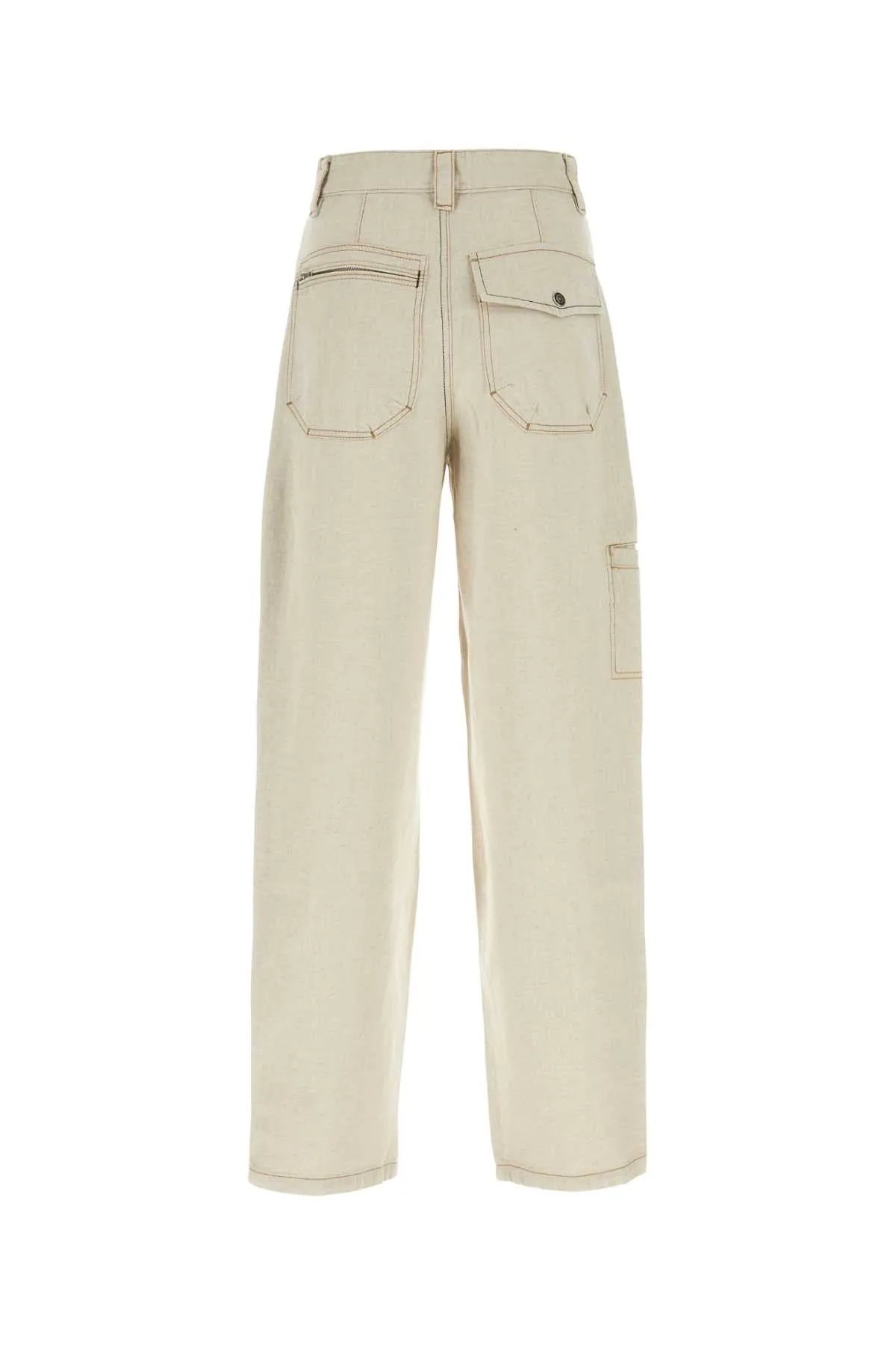 Isabel Marant Melange Sand Cotton Blend Paciane Pant