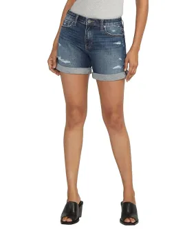 Jag Jeans Alex Boyfriend Shorts in Voyage Blue Women's