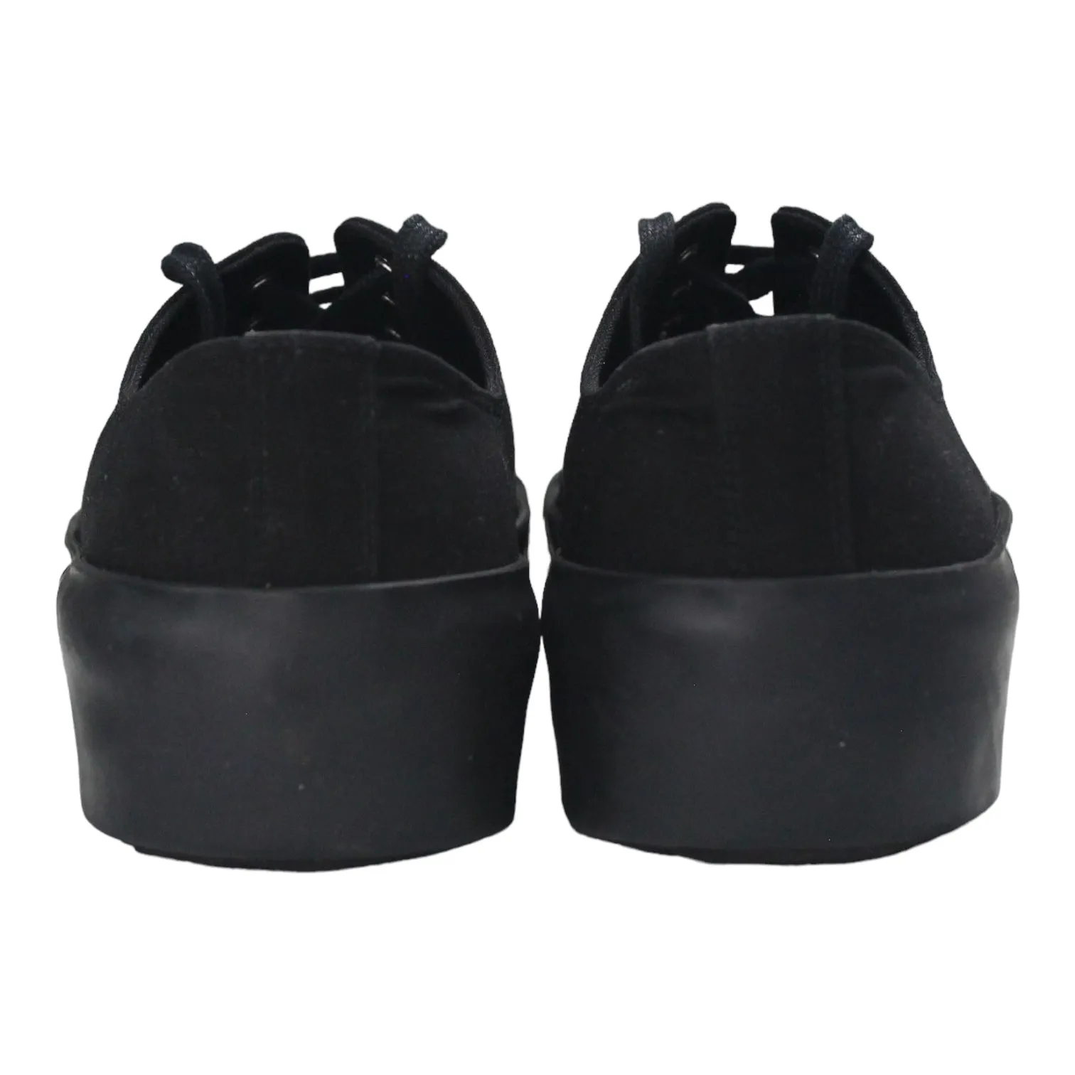 Jil Sander Black Low Top Canvas Sneaker