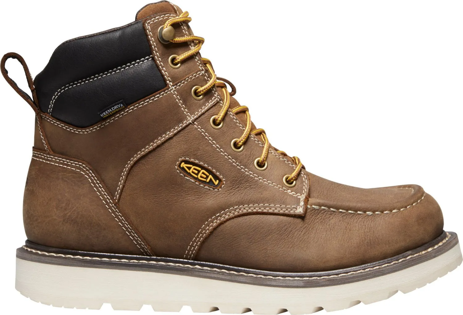 Keen Utility Mens Cincinnati WP Soft Toe Belgian/Sandshell Leather Work Boots