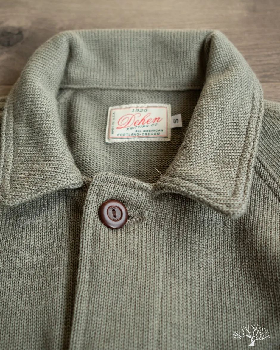 Knit Work Coat - Sage