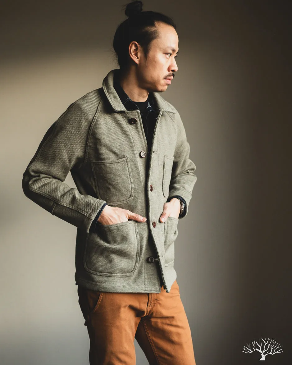 Knit Work Coat - Sage