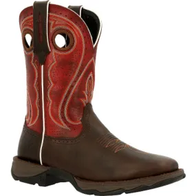 Lady Rebel by DurangoÂ® Women's Crimson Western Boot DRD0408 DARK CHESTNUT AND CRIMSON