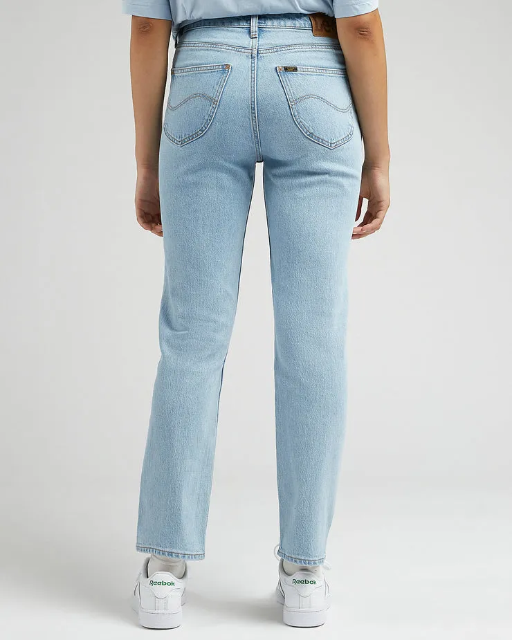 Lee Carol Regular Straight Cropped Womens Jeans - Light Alton