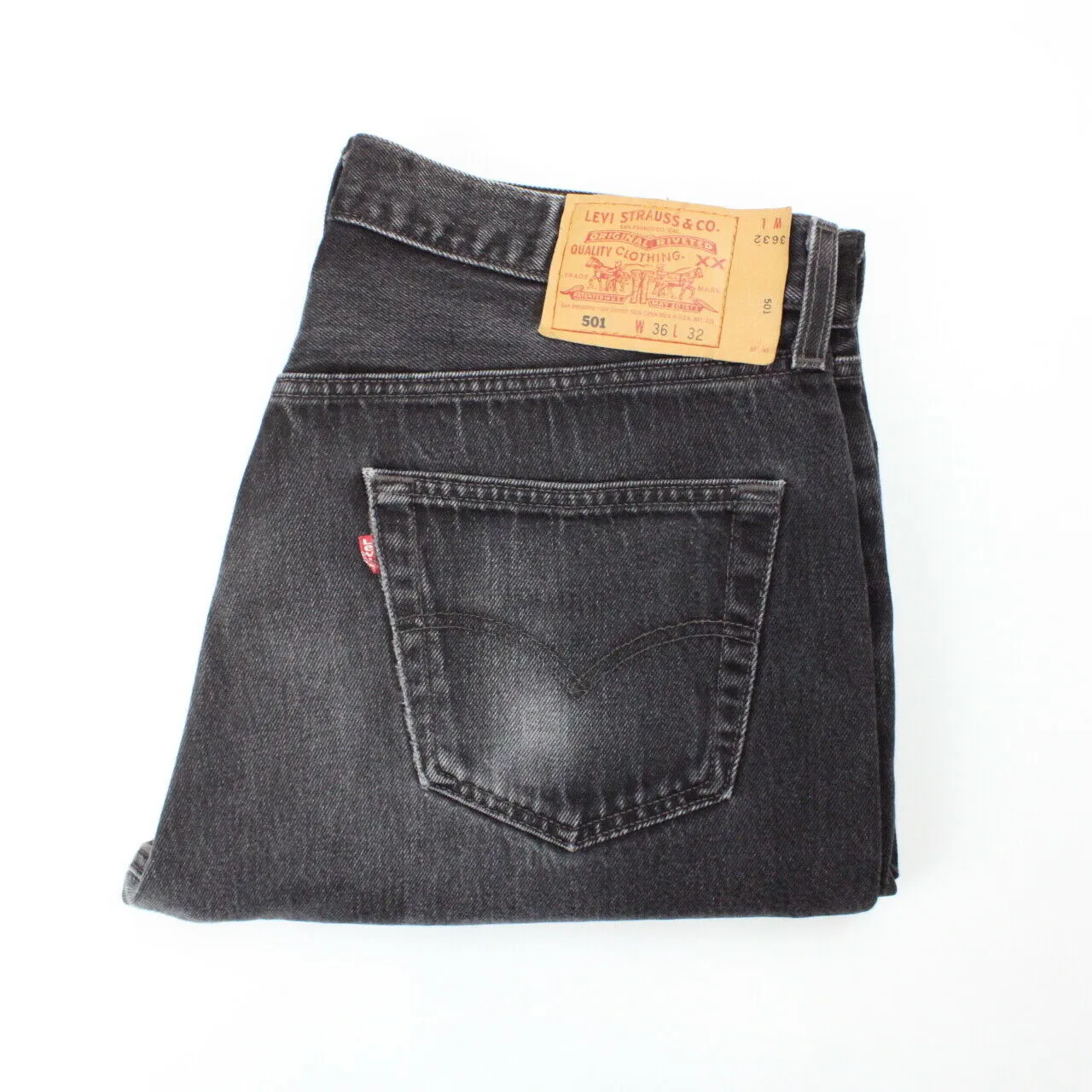 LEVIS 501 Jeans Black Charcoal | W36 L32