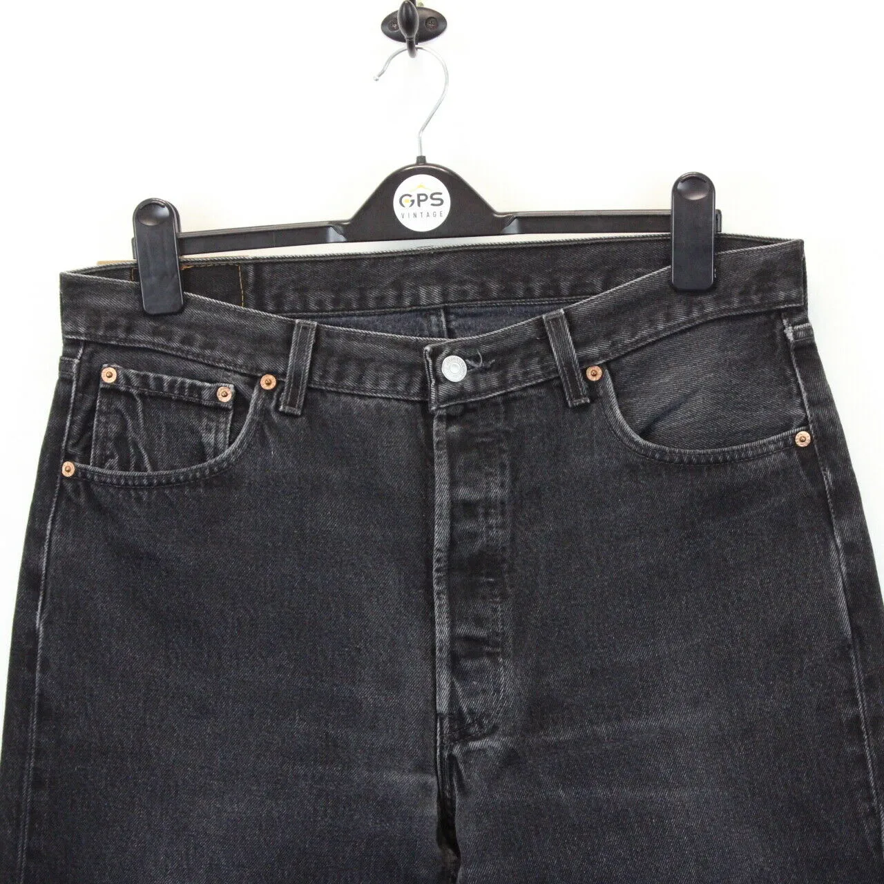 LEVIS 501 Jeans Black Charcoal | W36 L32