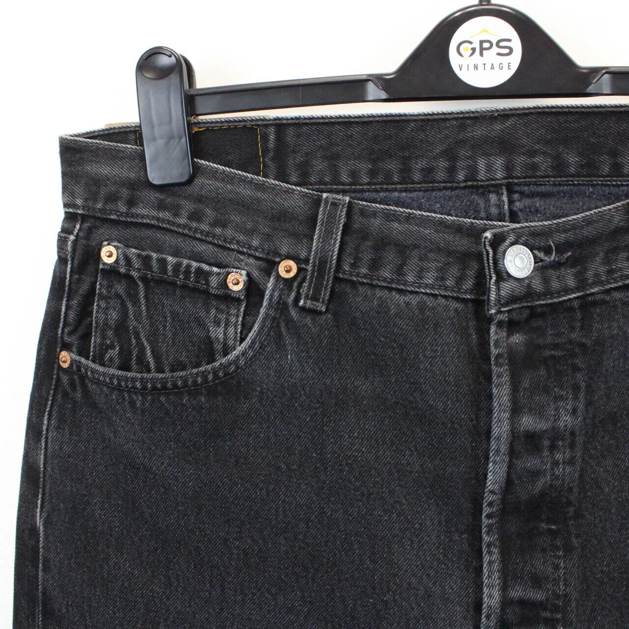 LEVIS 501 Jeans Black Charcoal | W36 L32