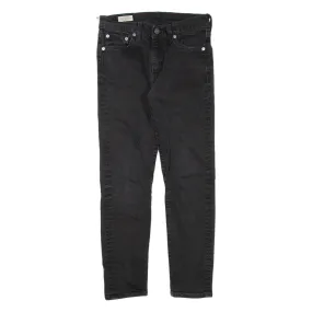 LEVI'S 512 Jeans Premium Mens Black Slim Tapered W28 L26