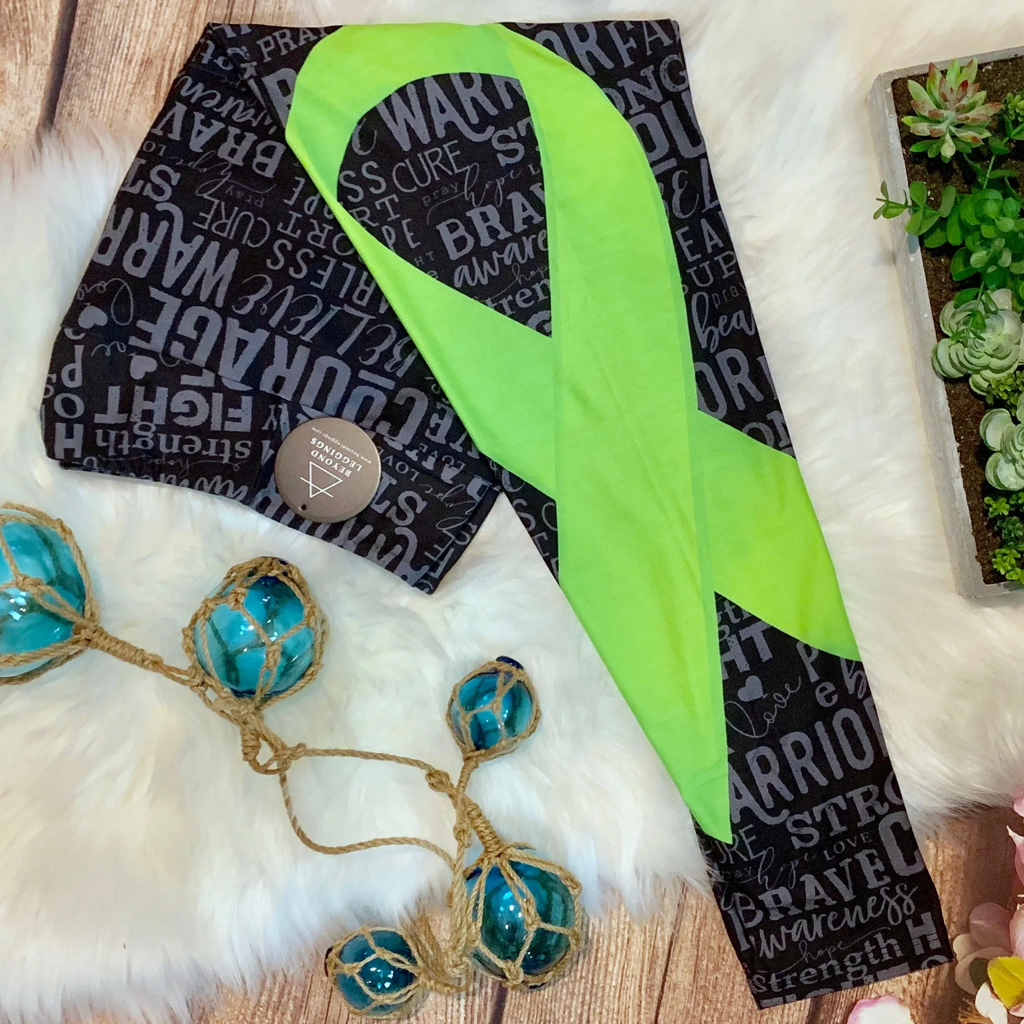 Lime Ribbon Awareness Soft Leggings