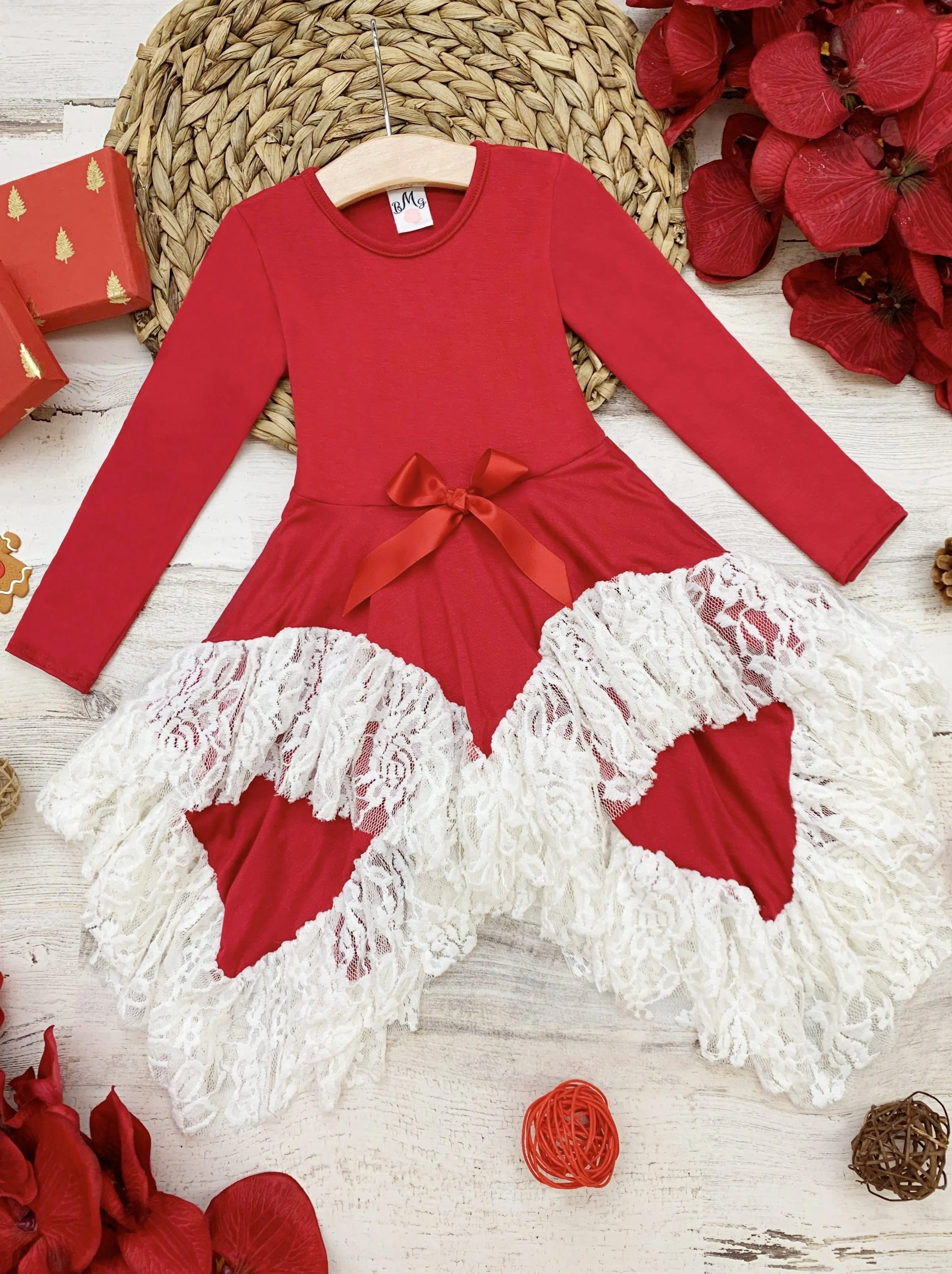 Little Wonder Lace Handkerchief Tunic