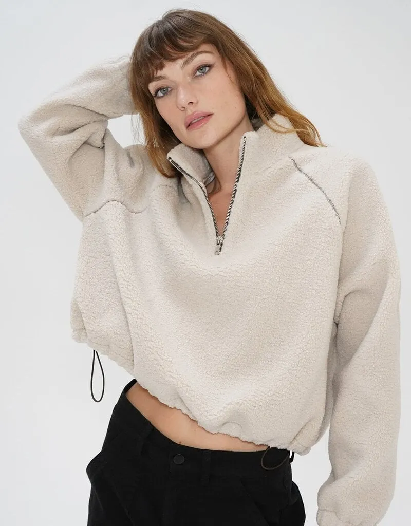 LNA Sherpa Half Zip - Oat