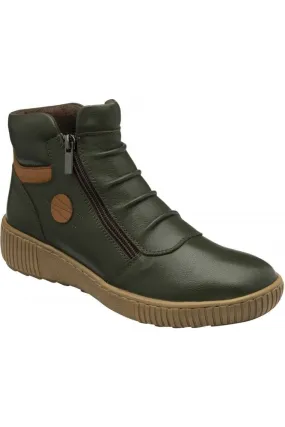 Lotus Atlanta ladies boot in Khaki Leather