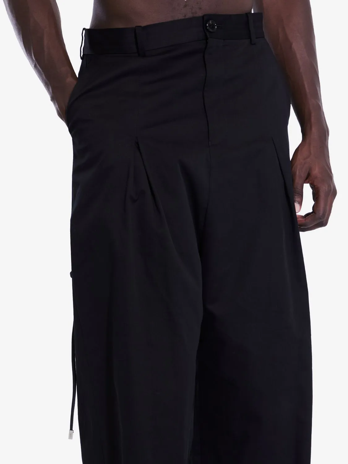 LOW CROTCH TROUSERS IN COTTON