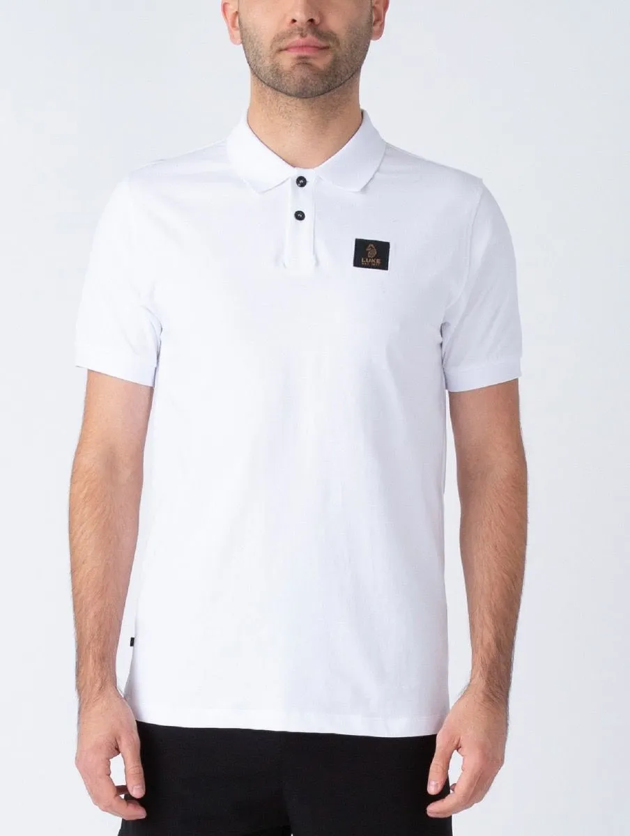 Luke 1977 Laos Patch Pocket Polo Shirts White