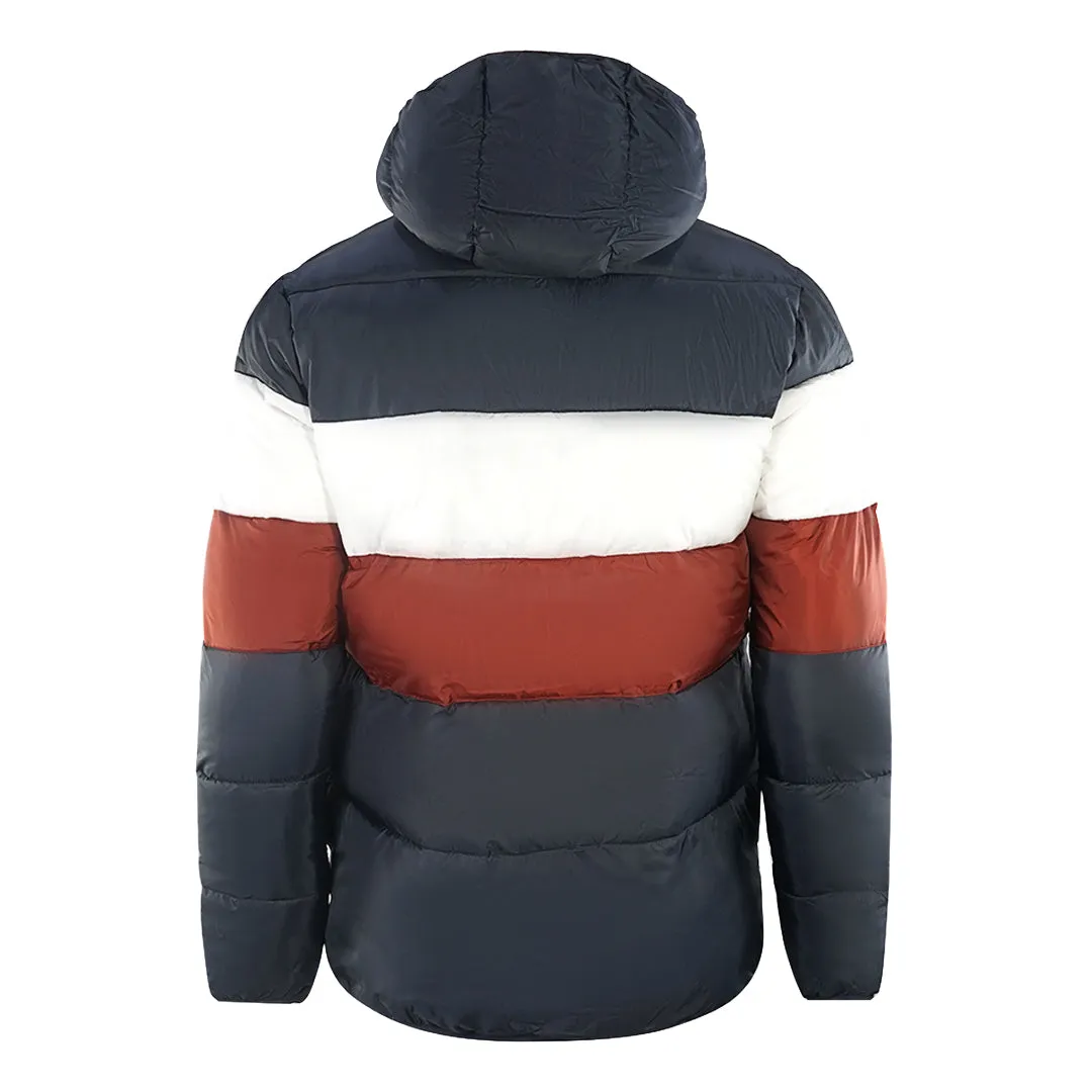 Lyle & Scott Colourblock Puffer Navy Blue Jacket