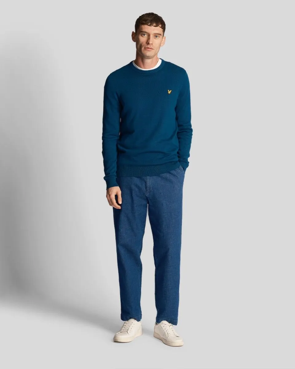 Lyle & Scott Knitted Crew Neck Jumper Apres Navy