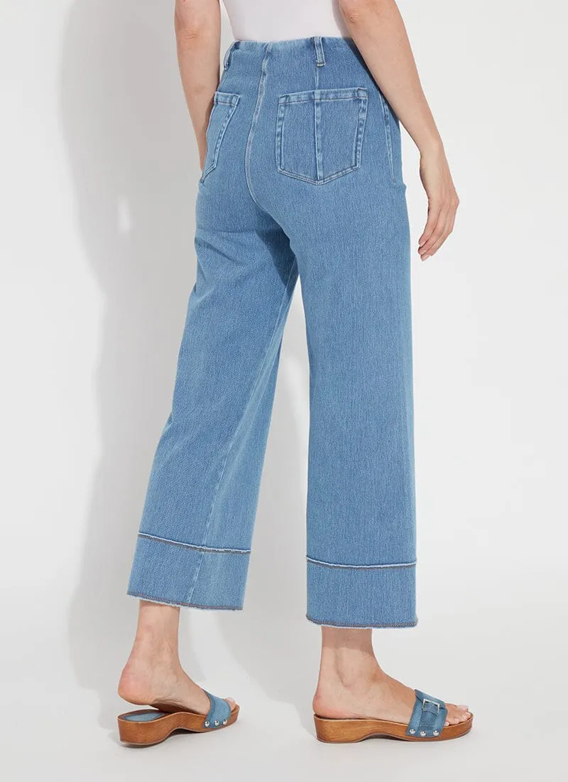 Lysse Margo Hi Waist Wide Crop Denim Pants