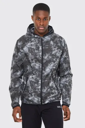 Man Active  Abstract Reflective Windbreaker